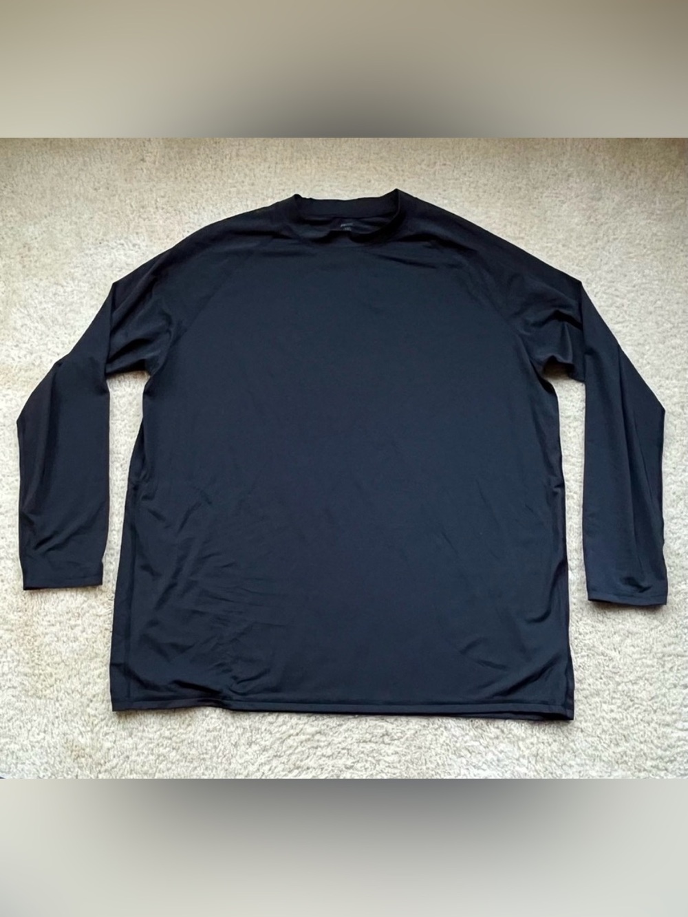 DBX Men’s Black Long Sleeve Mock Neck Swim Athletic T Shirt - Size XXL - EUC